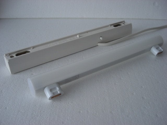 Armatuur., Huis en Inrichting, Ophalen, Gebruikt, Kunststof, Beige