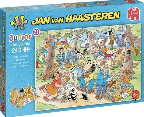 Jan van Haasteren JUNIOR - De Vrijmarkt - 240 stukjes, Ophalen of Verzenden, Minder dan 500 stukjes, Nieuw, Legpuzzel