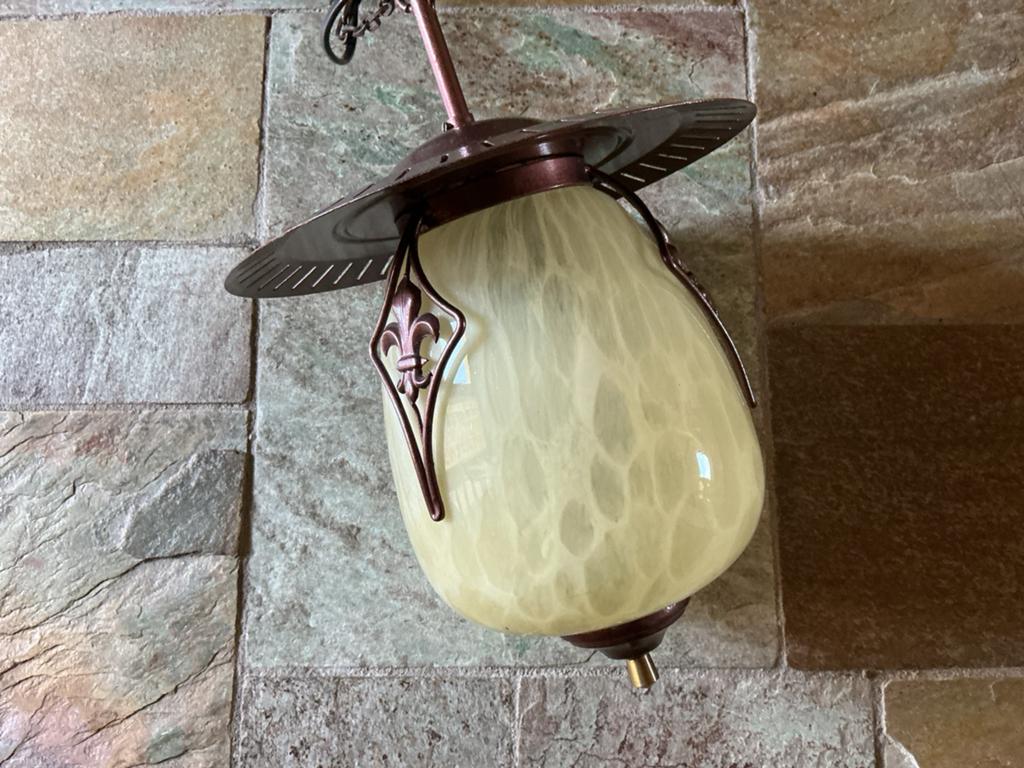 Prachtige plafondlamp, Nieuwstaat!,, Ophalen of Verzenden, Zo goed als nieuw, Glas