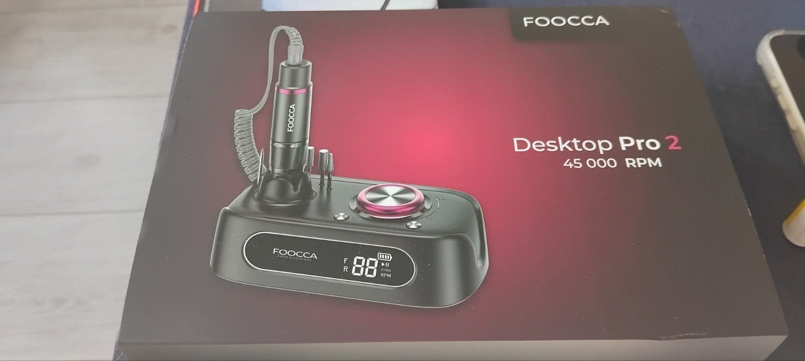 Nieuwe FOOCCA Desktop Pro 2 Elektrische Nagelvijl 45.000 RPM, Ophalen of Verzenden
