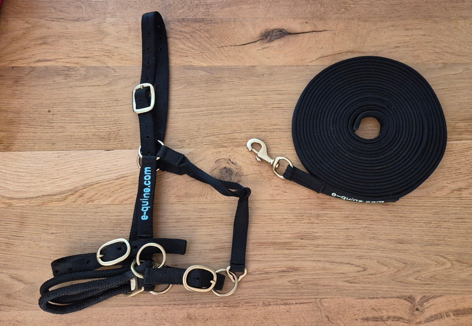 E-quine Trainingshalster medium/full met 1 lijn 10M, Ophalen of Verzenden, Halster, Full, Overige merken