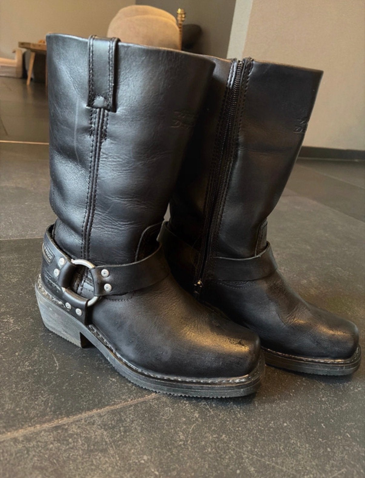 Harley Davidson Laarzen Maat 38 - Waterdicht, Motoren, Kleding | Motorkleding, Ophalen of Verzenden, Tweedehands, Dames, Laarzen