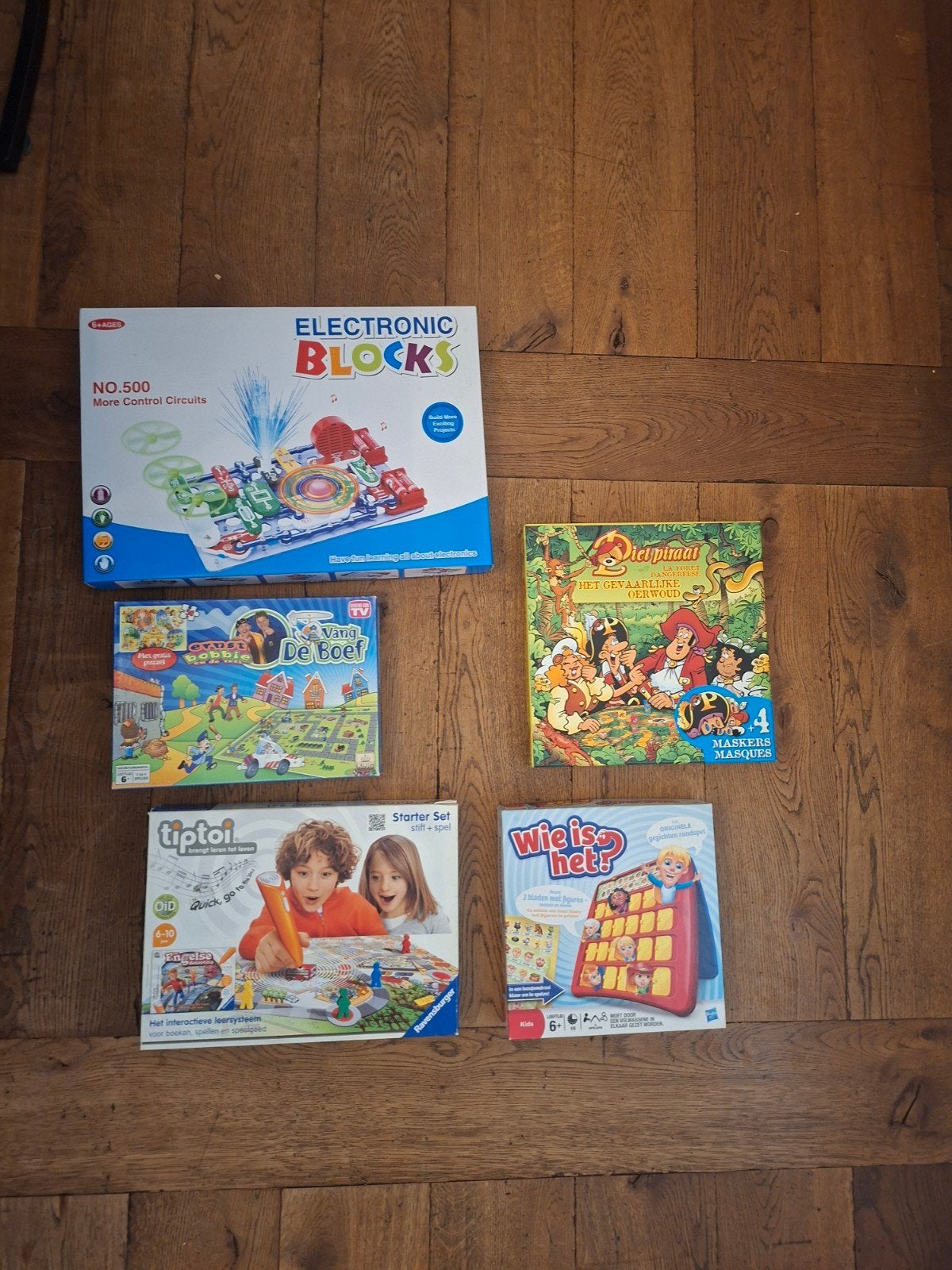 5 bordspellen voor jonge kinderen, Ophalen of Verzenden, Zo goed als nieuw