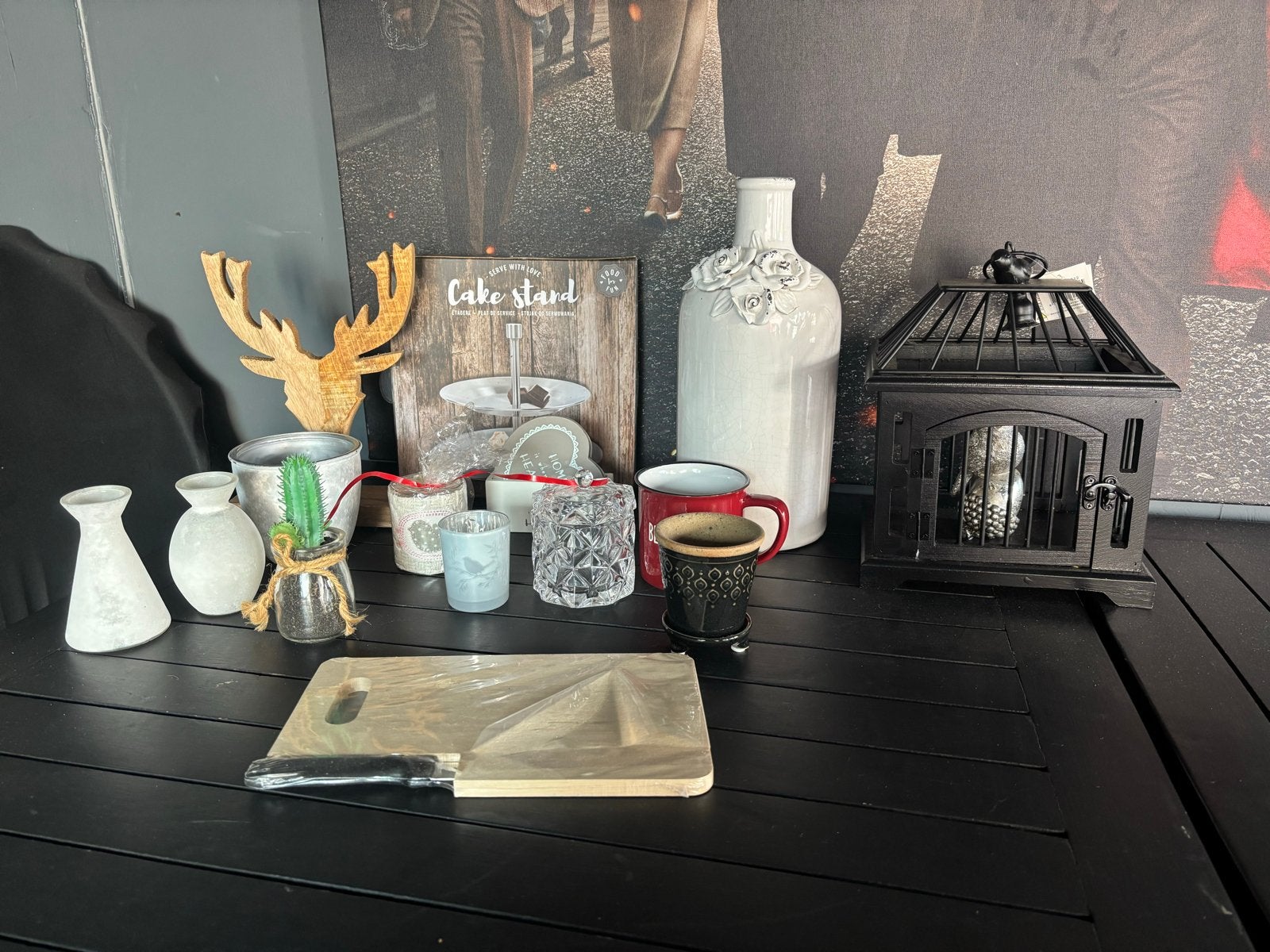Diverse decoratie en woonaccessoires, Ophalen, Hout, Gebruikt, Landelijk