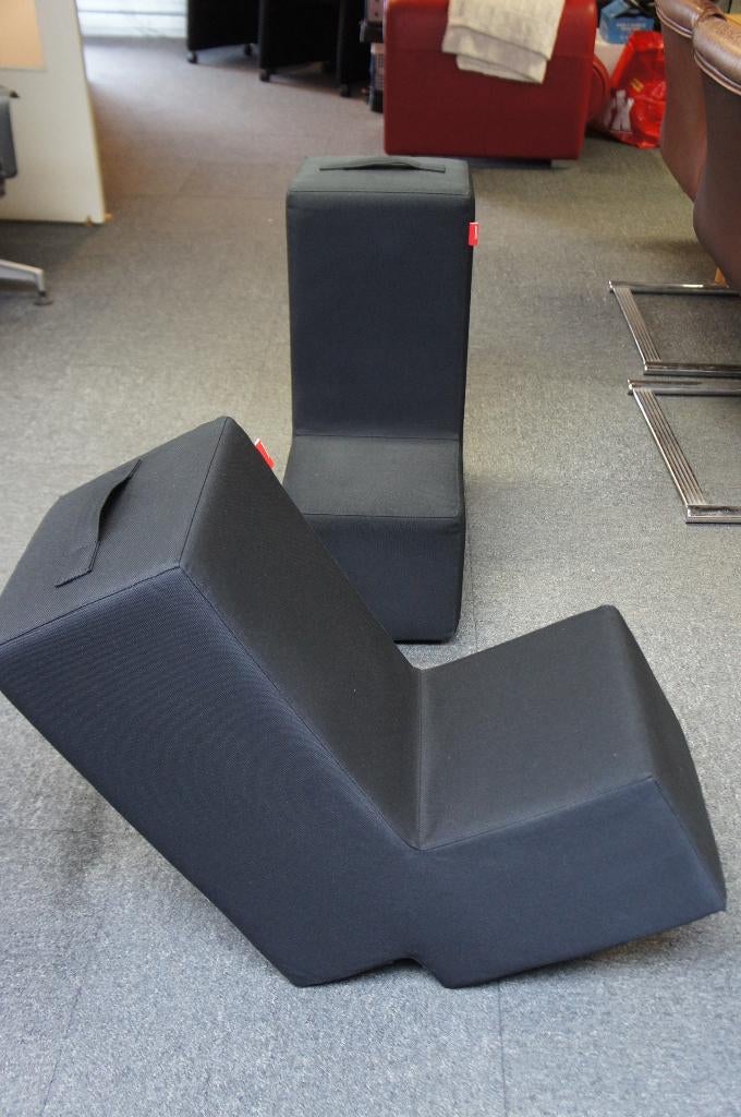 2 stuks Lummel zitelement zwart, Ophalen, Twee, Zo goed als nieuw, Stof