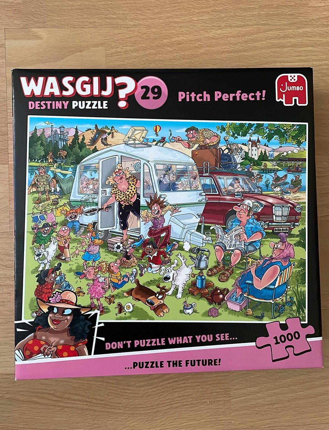 2 Wasgij puzzels, Ophalen, 500 t/m 1500 stukjes, Zo goed als nieuw
