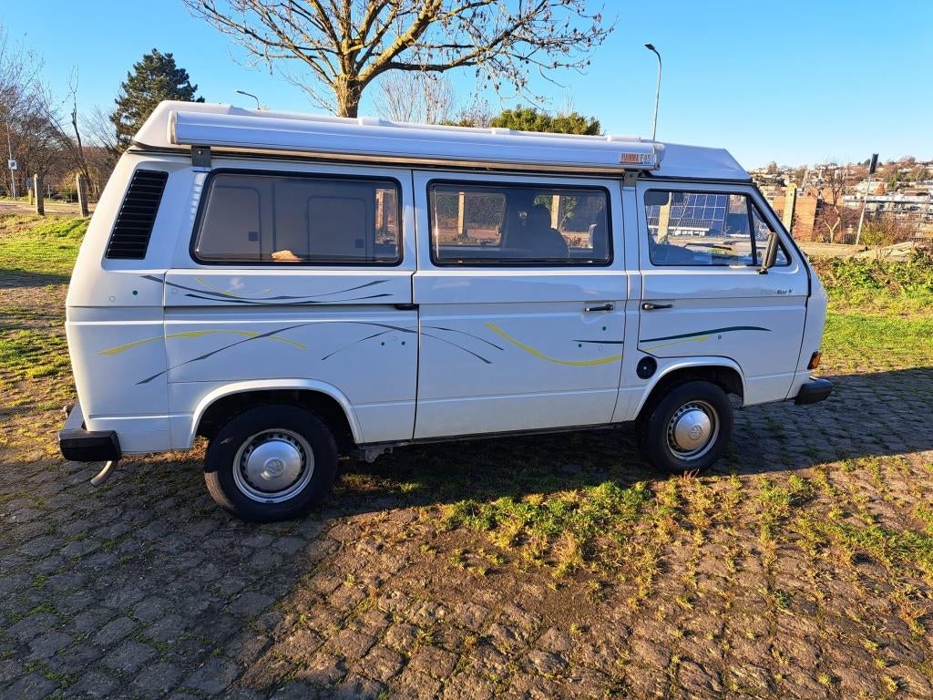 VW Transporter T3 Camper - gereviseerde moter, Caravans en Kamperen, Campers, Volkswagen, Handgeschakeld, Particulier, Koelkast
