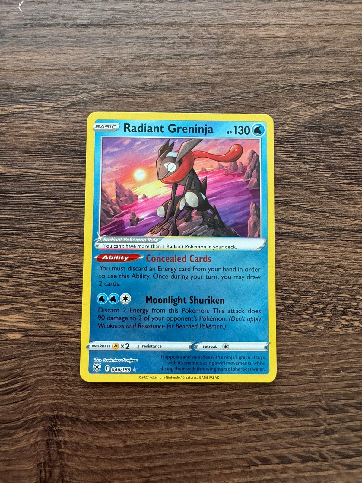 Radiant Greninja (ASR 046) Astral Radiance, Ophalen of Verzenden, Zo goed als nieuw