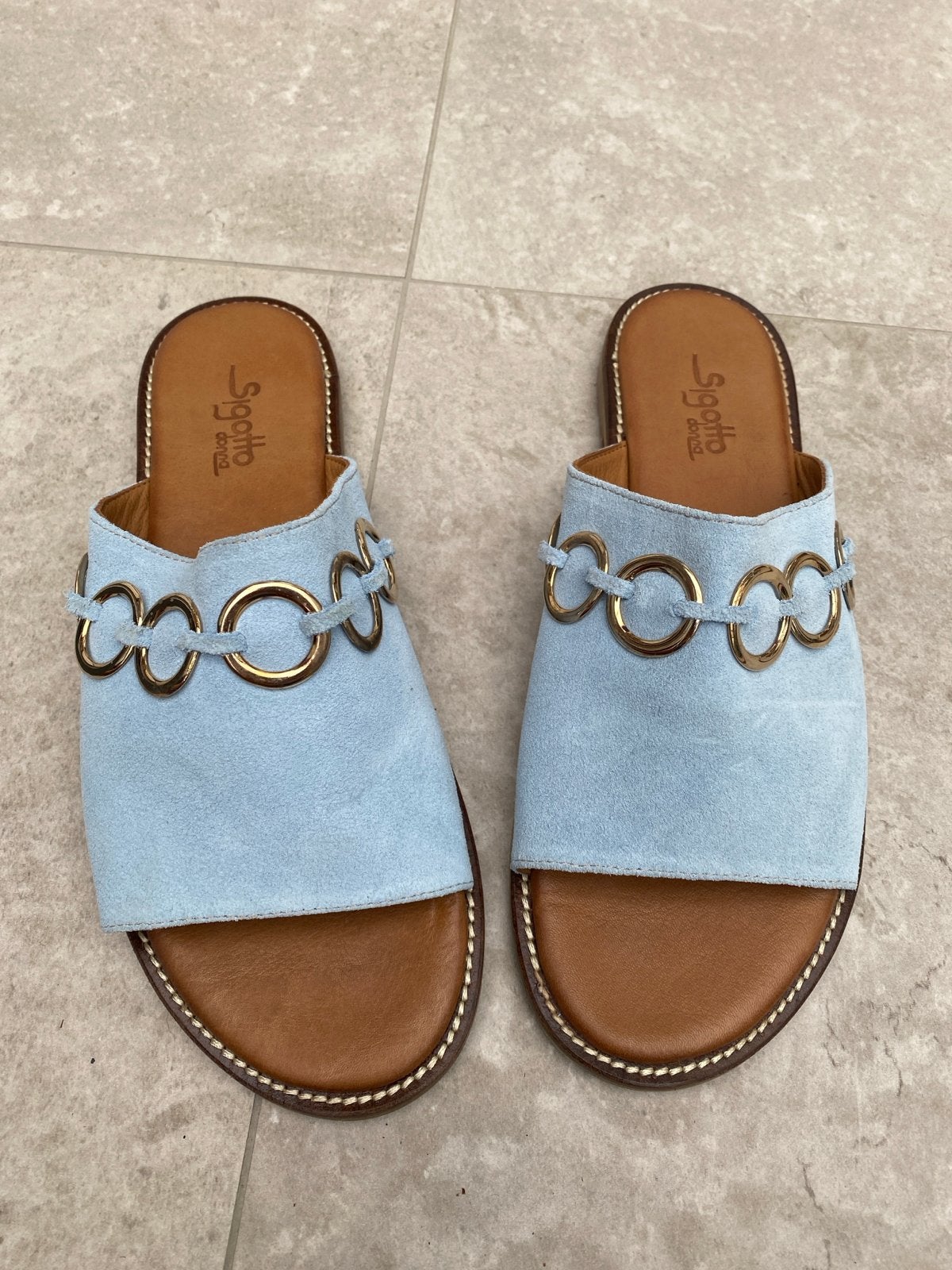 Sigotto Donna Slippers - Maat 40 - Zo goed als nieuw, Ophalen of Verzenden, Zo goed als nieuw, Blauw, Slippers