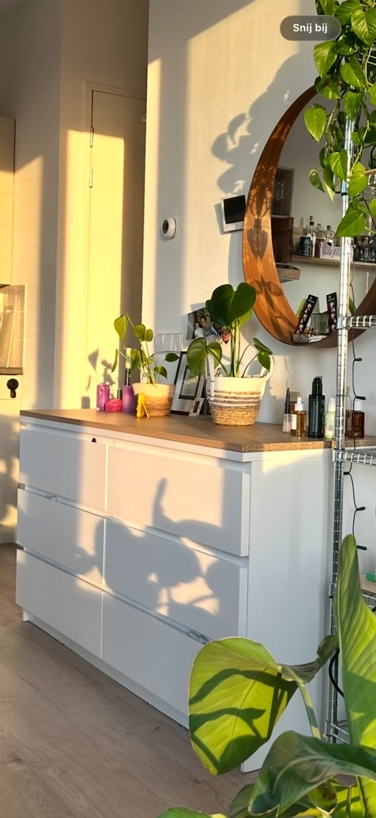 IKEA MALM ladekast met houtenblad, Gebruikt, 100 tot 150 cm, 5 laden of meer, Ophalen of Verzenden