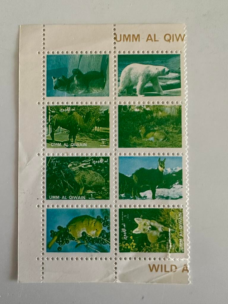 Postzegels Umm Al Qiwain - Wilde Dieren, Ophalen of Verzenden, Postfris