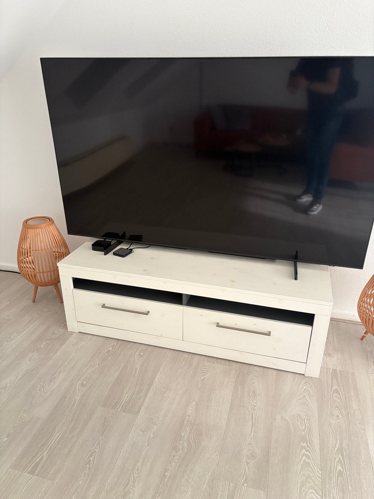 Jan de Bouvrie kastje - TV meubel wit, Ophalen, Gebruikt, 100 tot 150 cm, Minder dan 100 cm
