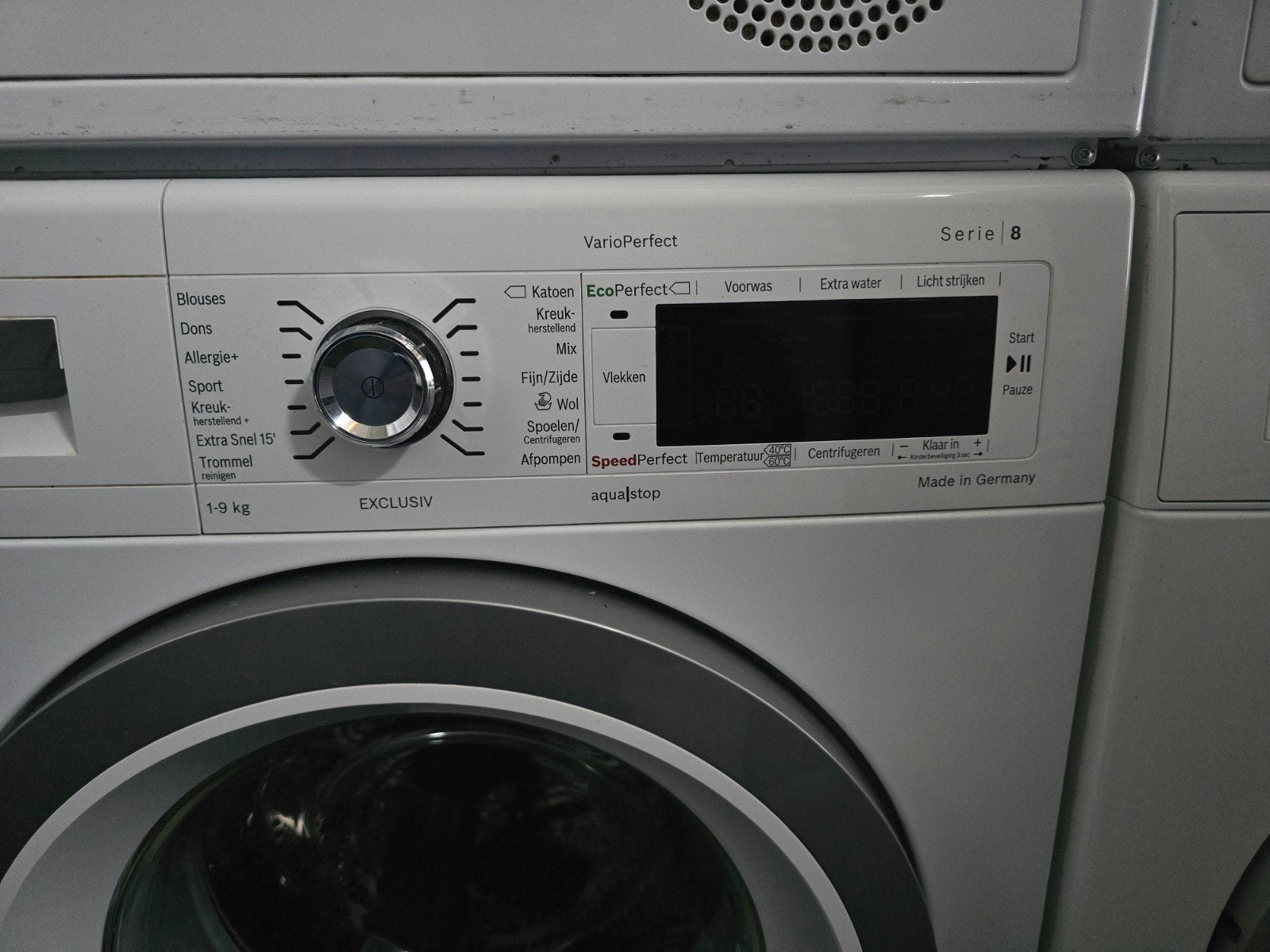 Bosch Serie8 VarioPerfect wasmachine! 9KG! Bezorgen kan!🚚✅️, Witgoed en Apparatuur, Bosch, 8 tot 10 kg, Ophalen of Verzenden