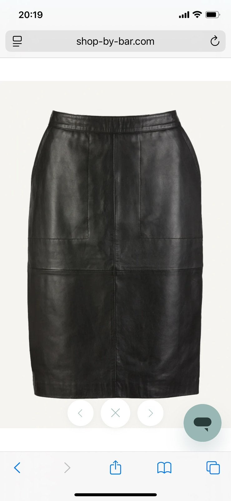 Leren rok By Bar maat M, Maat 38/40 (M), Zwart, Ophalen of Verzenden, Zo goed als nieuw