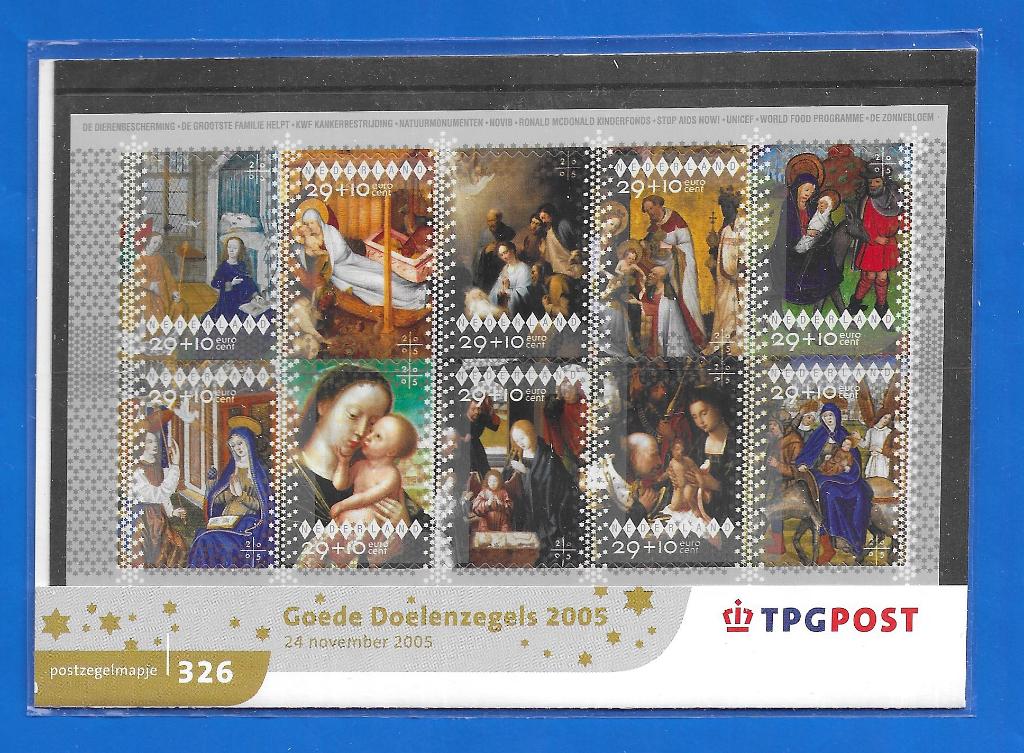 Postzegelmapje 326 - Goede Doelenzegels 2005, Postzegels en Munten, Postzegels | Nederland, Verzenden, Na 1940, Postfris