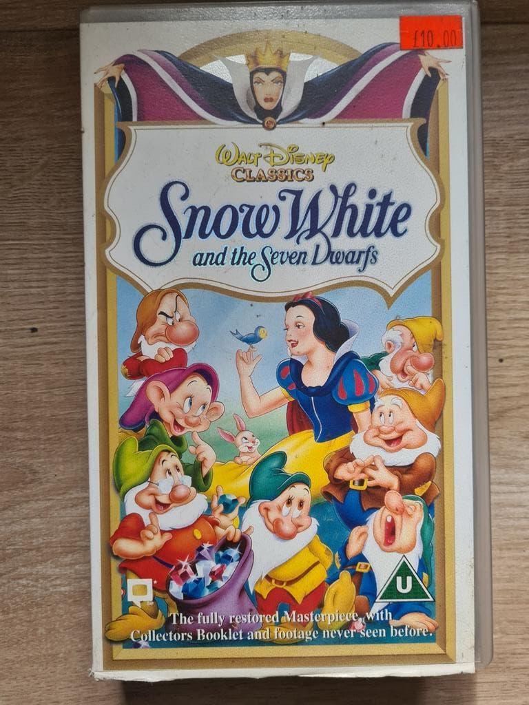 Snow White and the Seven Dwarfs VHS - Disney Engels, Alle leeftijden, Verzenden, Zo goed als nieuw, Overige genres