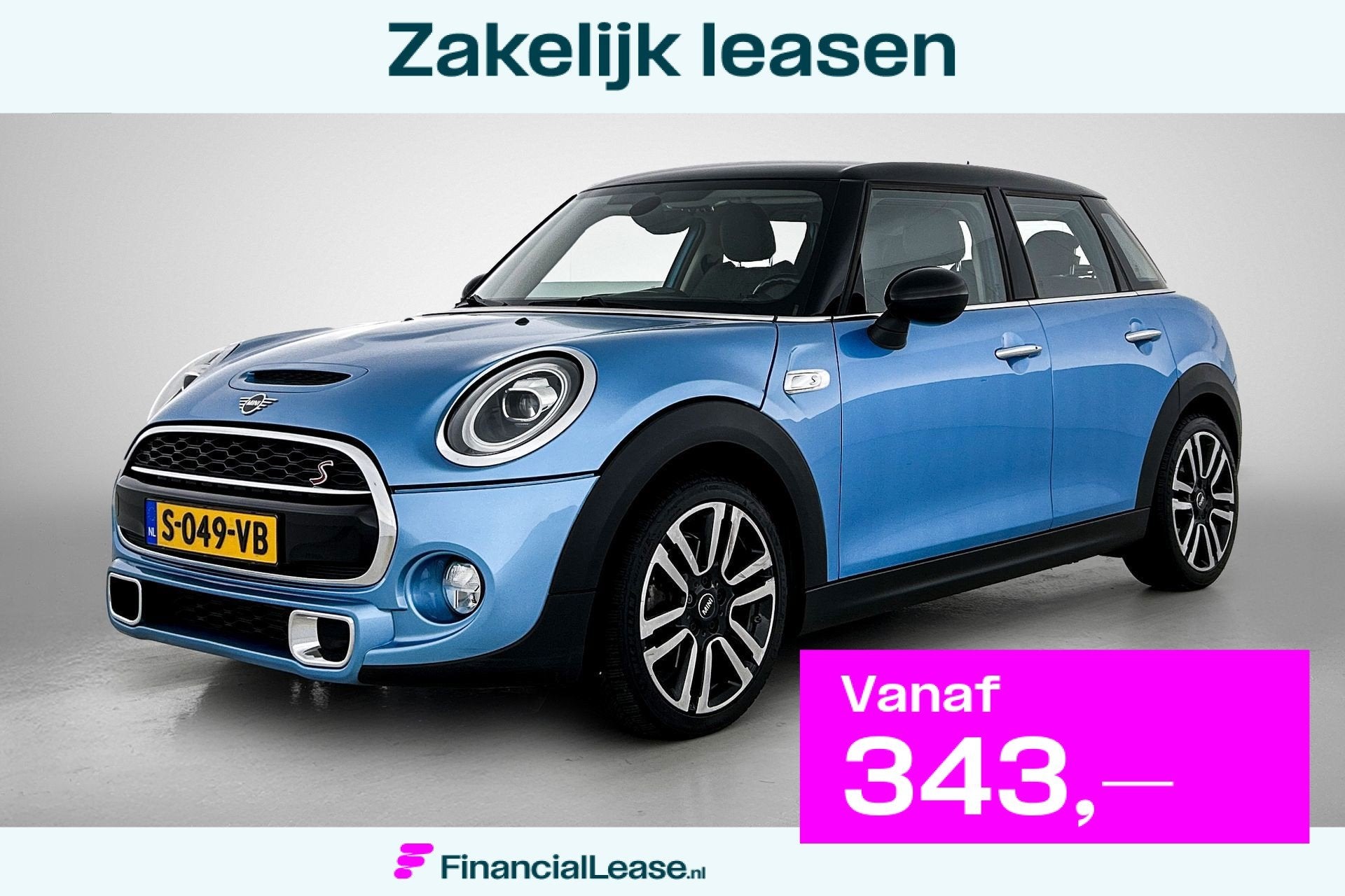 Mini 5-Deurs 2.0 Cooper S Chili LAGE KM! | 192PK | Carplay |, 1998 cc, Gebruikt, Euro 6, Blauw