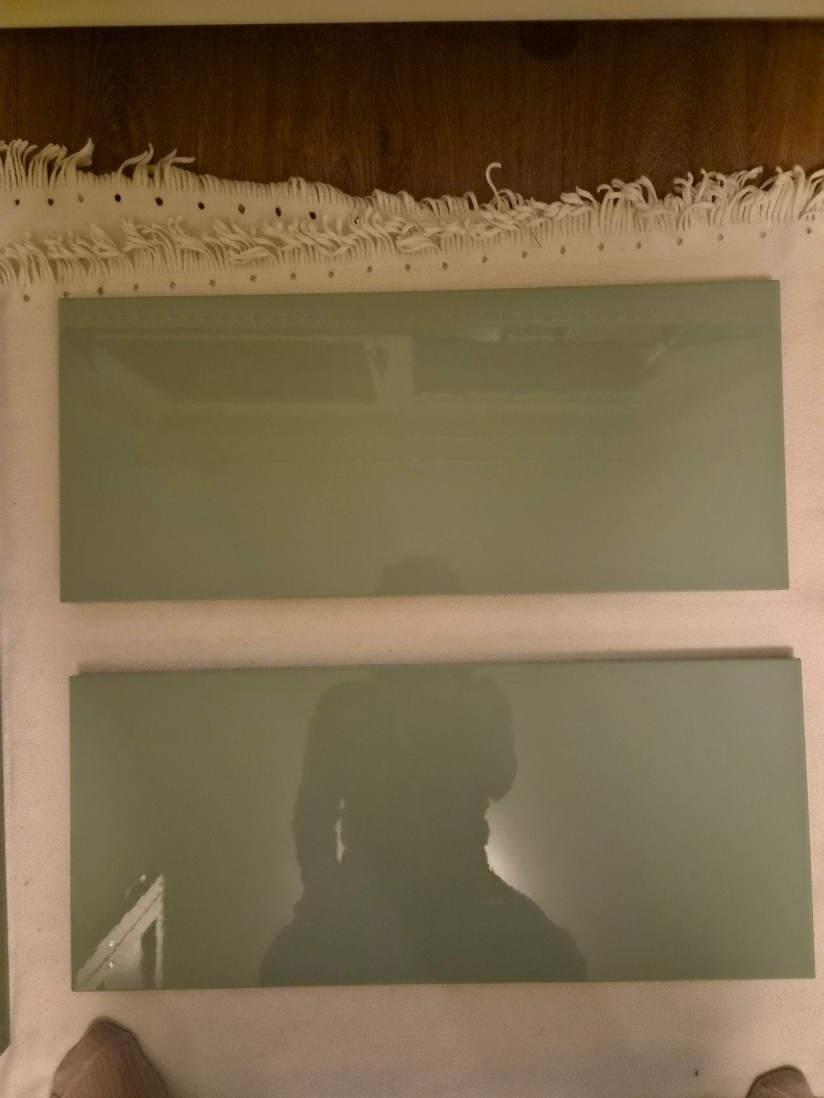 2x Ikea Besta Selsviken ladefront hoogglans mintgroen, Ophalen, Binnendeur, Minder dan 200 cm