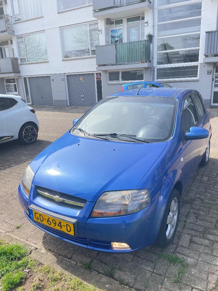 Chevrolet Kalos 1.4 16V 5D AUT 2008 | Blauw | Automaat, Airbags, Stof, 40 €/maand, 4 cilinders