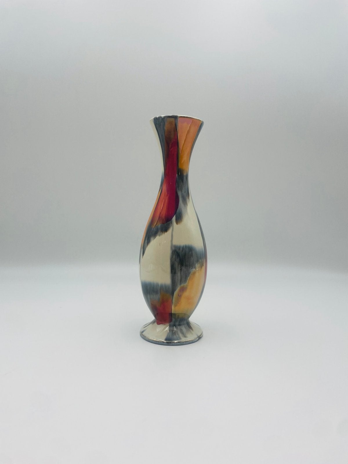 West-Duitse keramische vaas - Abstract design, Ophalen of Verzenden