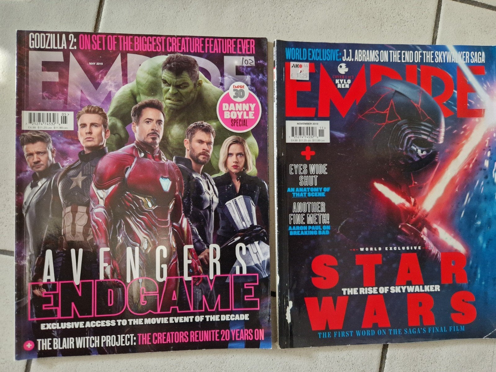 2 x 2019 empire movie magazine star wars avengers, Ophalen of Verzenden, Gelezen, Filmspecifiek
