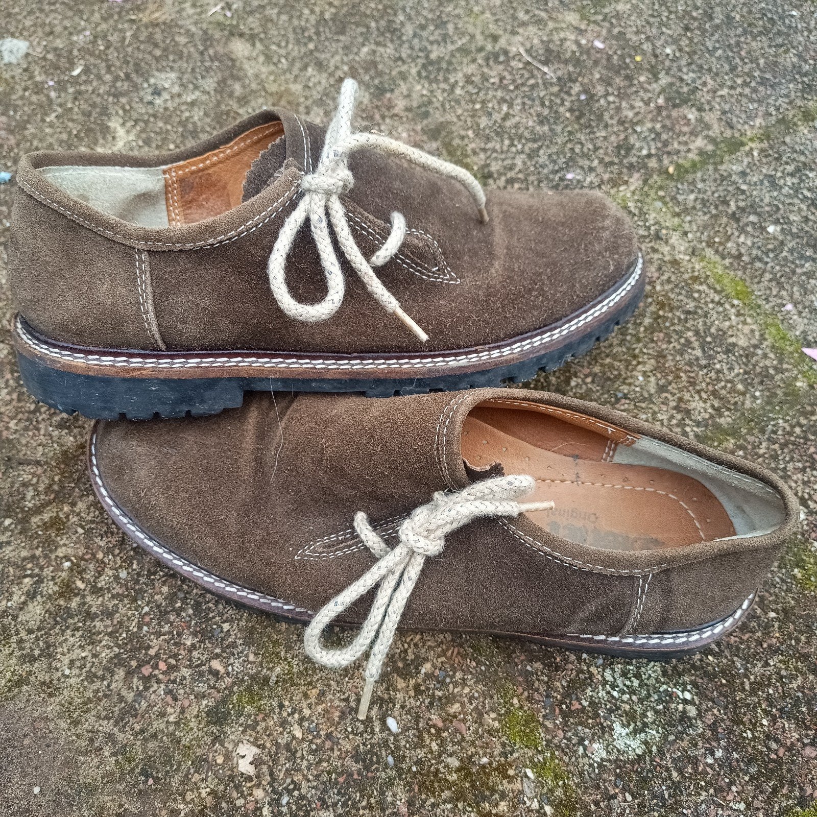 Distler 43 Haferlschuhe Tiroler schoenen Oktoberfest bruin, Ophalen of Verzenden, Gedragen, Overige thema's, Distler