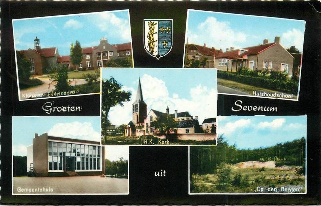 388-374-017 Sevenum Groeten uit, Verzenden, Voor 1920, Limburg