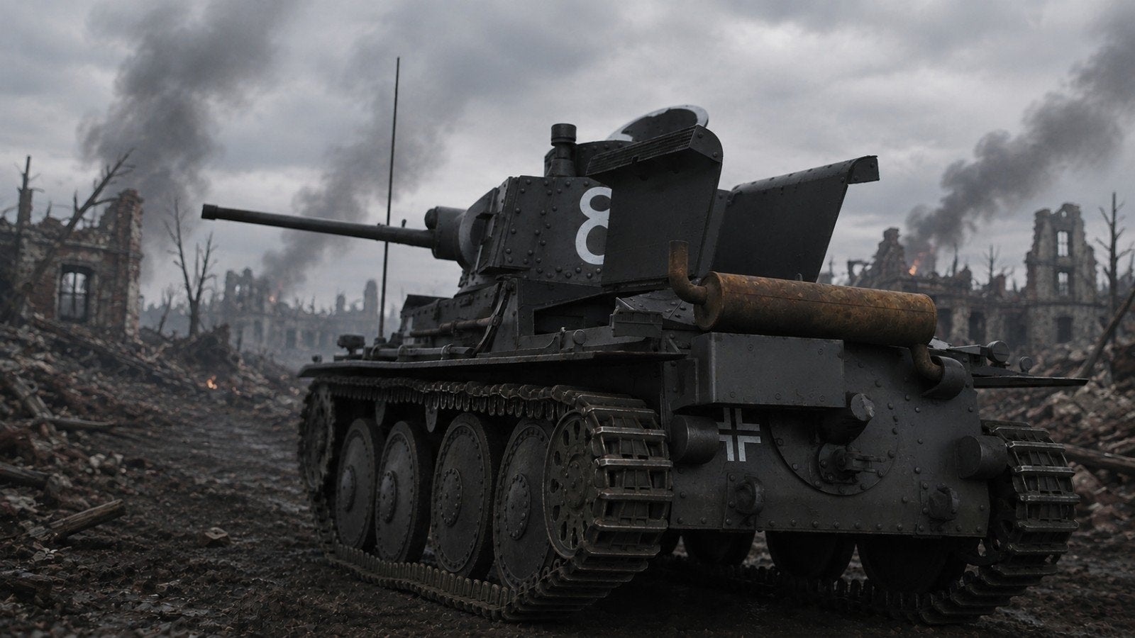 1/16 Panzer 38(t) met 1 crew en vol interieur, Tank, Groter dan 1:32, Nieuw, Ophalen