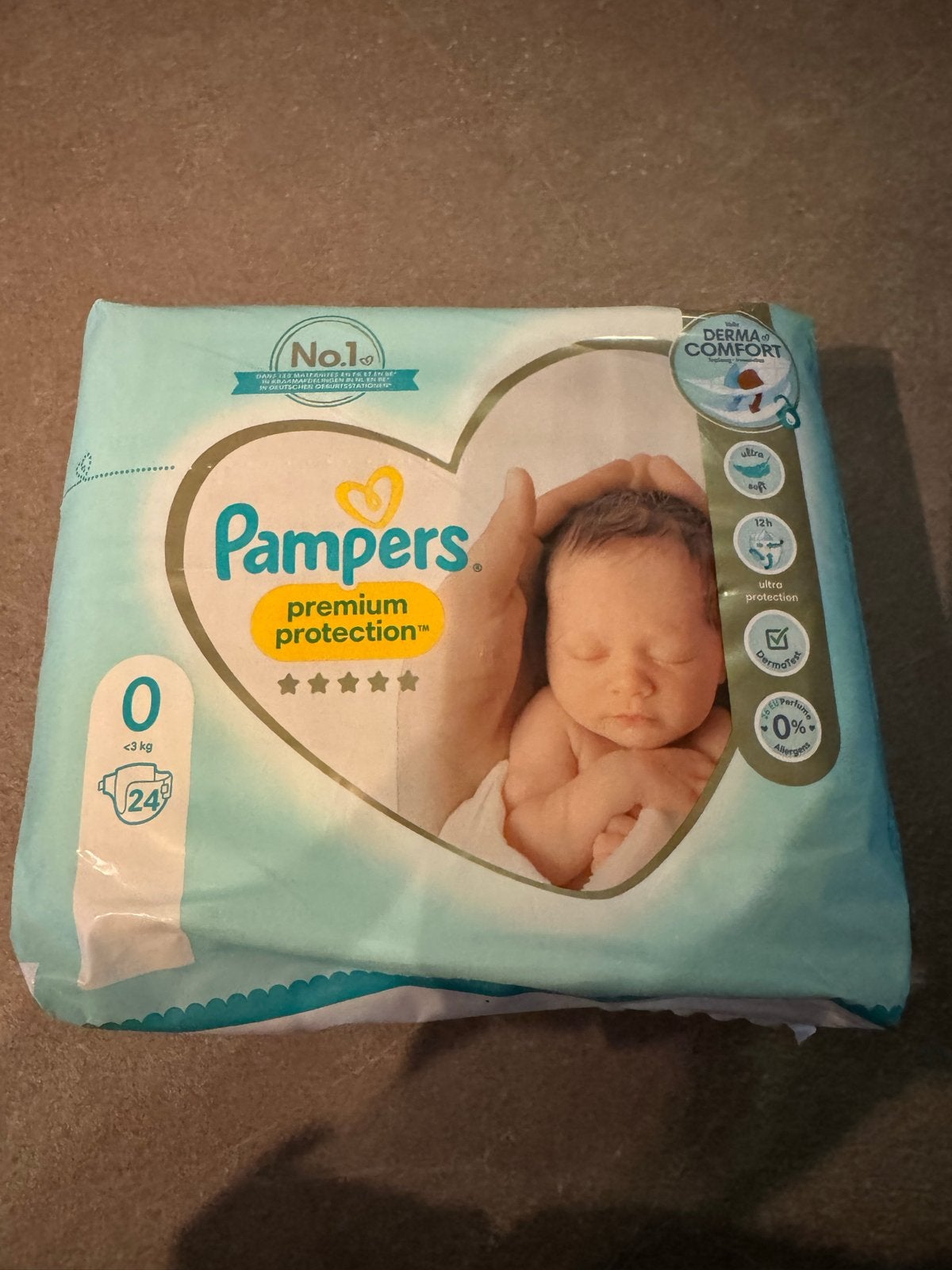 Pampers Premium Protection luiers maat 0 (<3kg) - 24 stuks, Ophalen of Verzenden, Nieuw