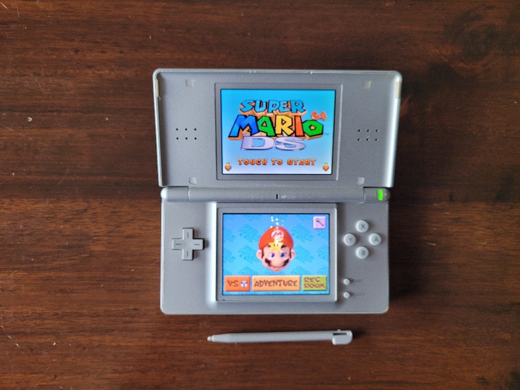 Nintendo Ds met Spellen, Ophalen of Verzenden, Zilver, DS Lite, Gebruikt