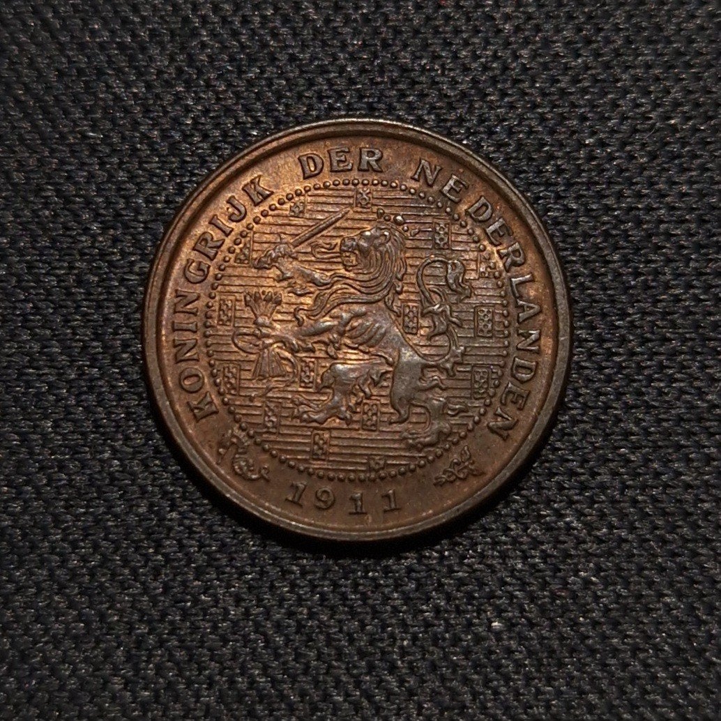 1/2 cent 1911, Verzenden, Koningin Wilhelmina, Overige waardes, Losse munt
