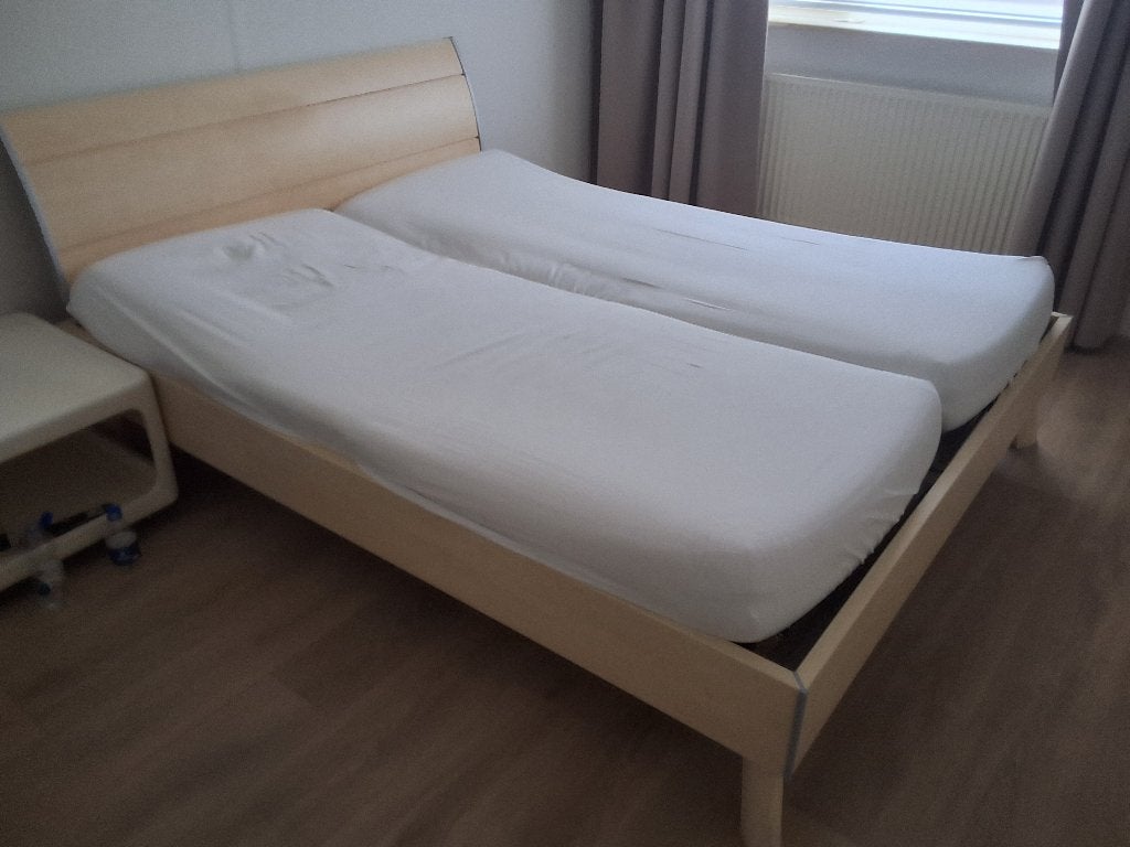 bed, Ophalen, Gebruikt, Eenpersoons, Wit