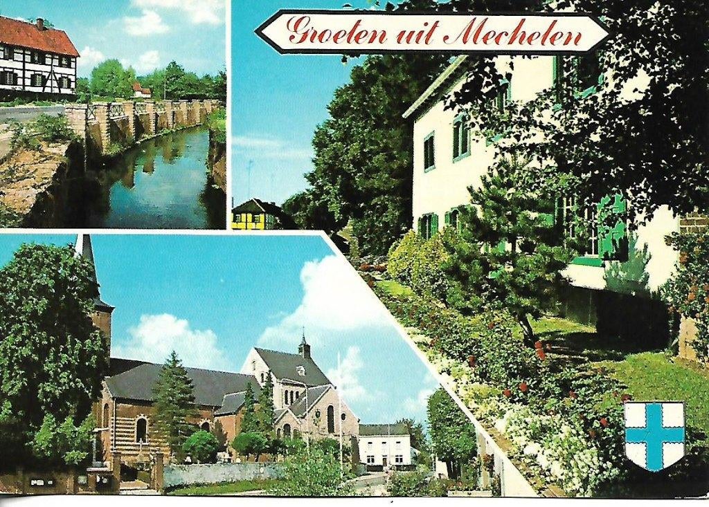 Mechelen- -3-luik., Verzamelen, Ansichtkaarten | Nederland, Verzenden, 1960 tot 1980, Gelopen, Limburg