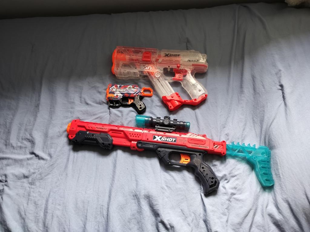 X-shot pistolen. Zonder pijltjes en balletjes, Ophalen of Verzenden, Gebruikt