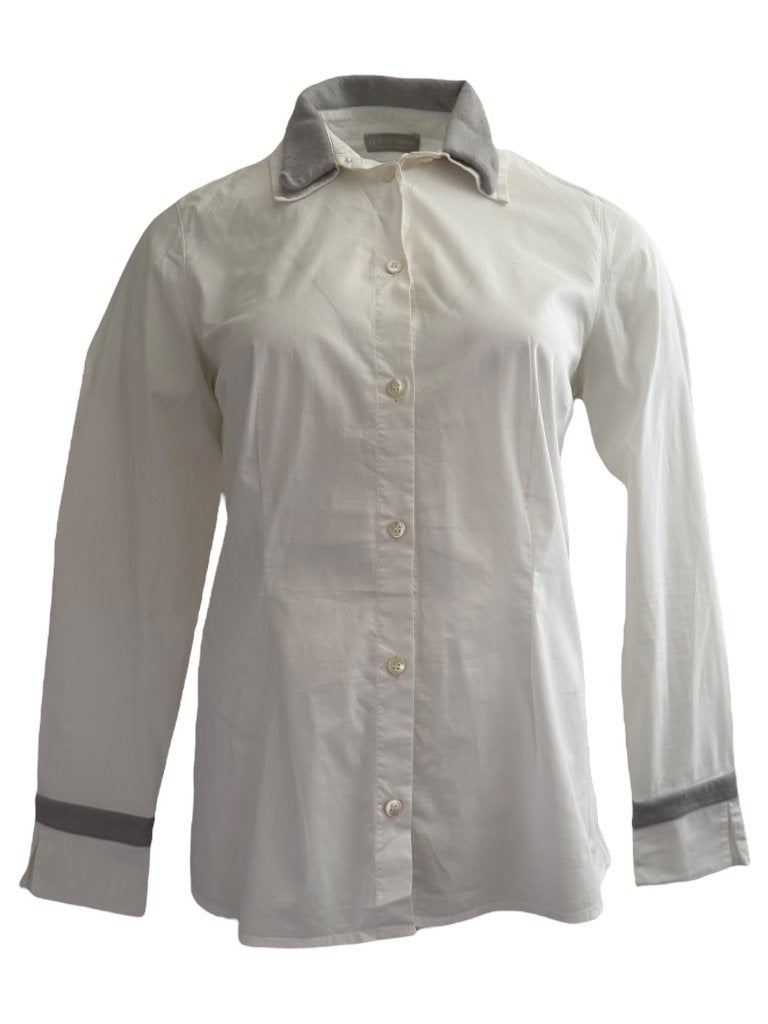 Le Tricot Perugia blouse M, Kleding | Dames, Maat 38/40 (M), Verzenden, Wit, Zo goed als nieuw