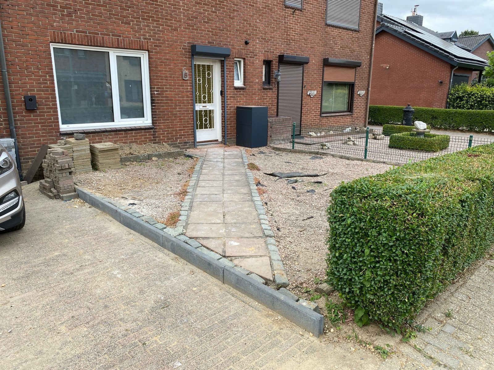 Natuursteen tegels 50x50 cm - Gratis af te halen, Ophalen, Gebruikt, 5 tot 10 m², Vloertegels