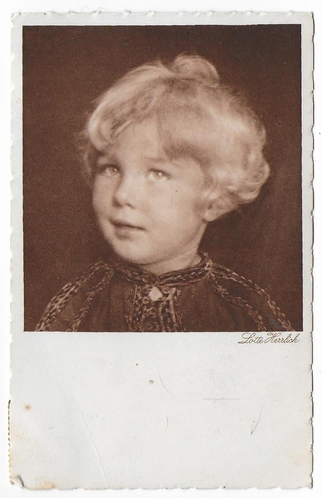 Lotte Herrlich Kinderkopje  Ansichtkaart uit 1912 ( B7716 ), Ophalen of Verzenden, Voor 1920, Gelopen