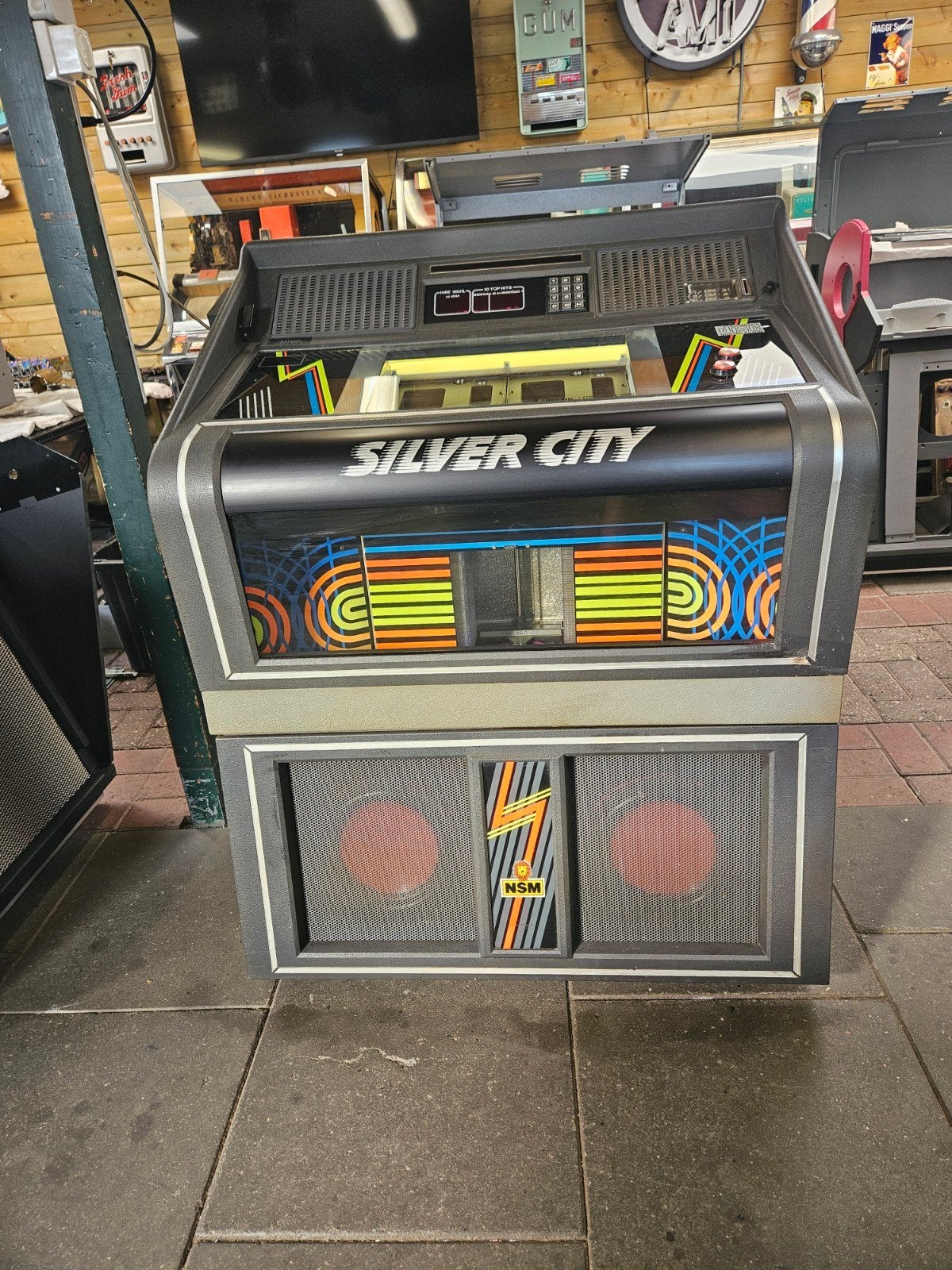 Goed spelende NSM Silver City cd jukebox, Verzamelen, Ophalen, Gebruikt, 1970 tot heden, Overige merken