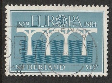 Nederland 1984 1307a Europa 50c, Gest Roosendaal, Postzegels en Munten, Postzegels | Nederland, Ophalen of Verzenden, Na 1940