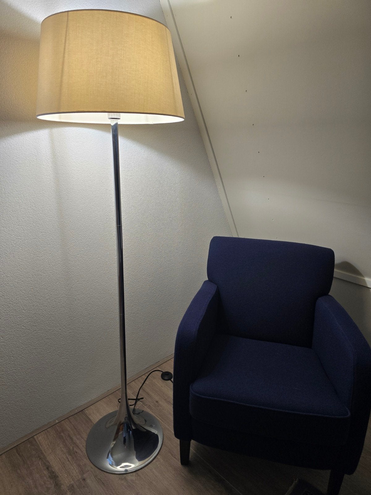 Prachtige Riviera Maison stijl vloerlamp, z.g.a.n., Ophalen, Metaal, Zo goed als nieuw, Riviera Maison stijl