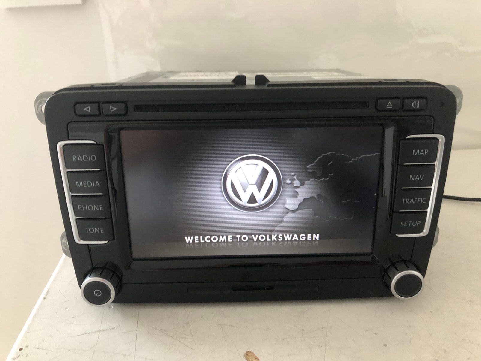 ORIGINEEL VW VOLKSWAGEN RNS 510 RADIO NAVIGATIE TIGUAN GOLF, Ophalen of Verzenden, Zo goed als nieuw