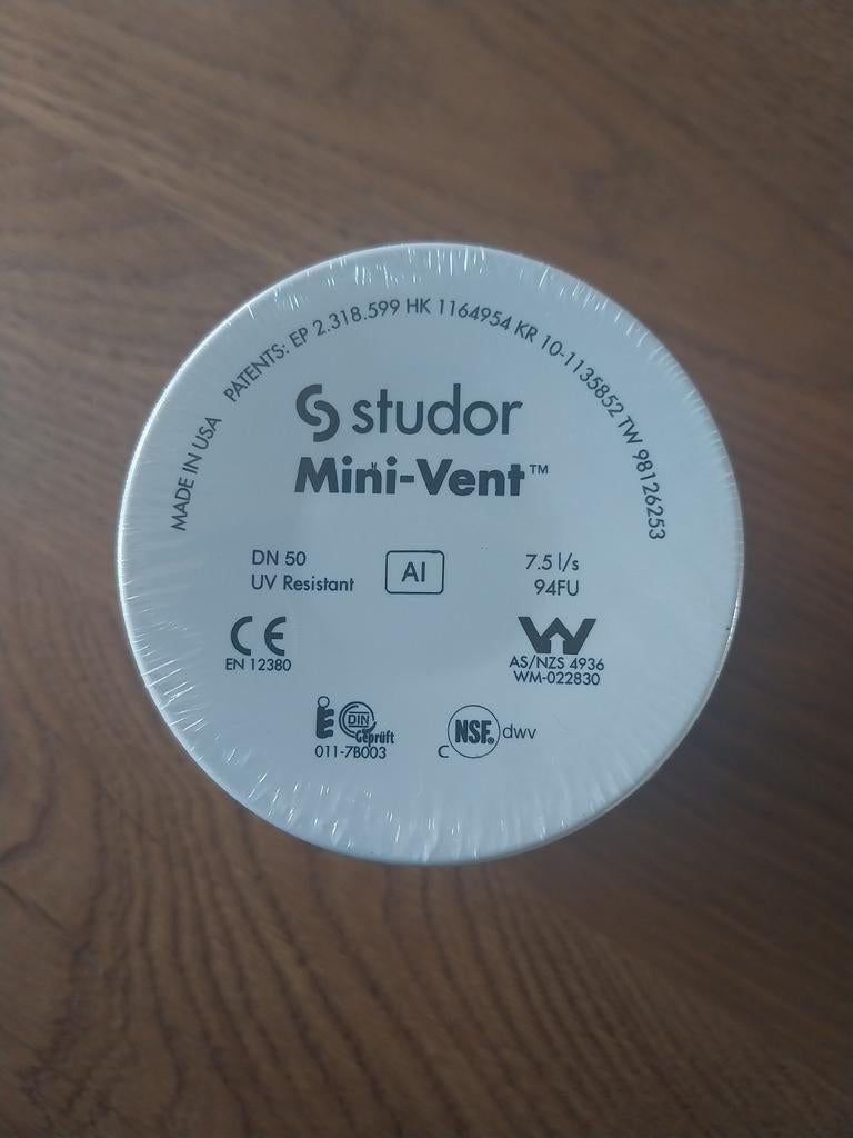 Studor Mini-Vent DN 50 Beluchter Ontluchter, Ophalen of Verzenden