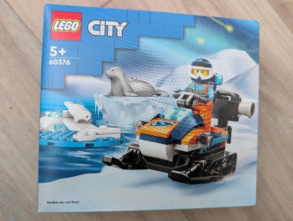 LEGO CITY 60376 - Sneeuwscooter voor poolonderzoek, Lego, Nieuw, Ophalen of Verzenden, Complete set
