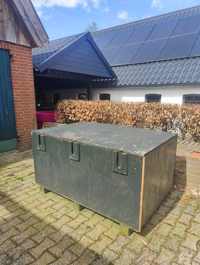 Grote houten opberg kist, Ophalen, Gebruikt, Hout, Overige typen