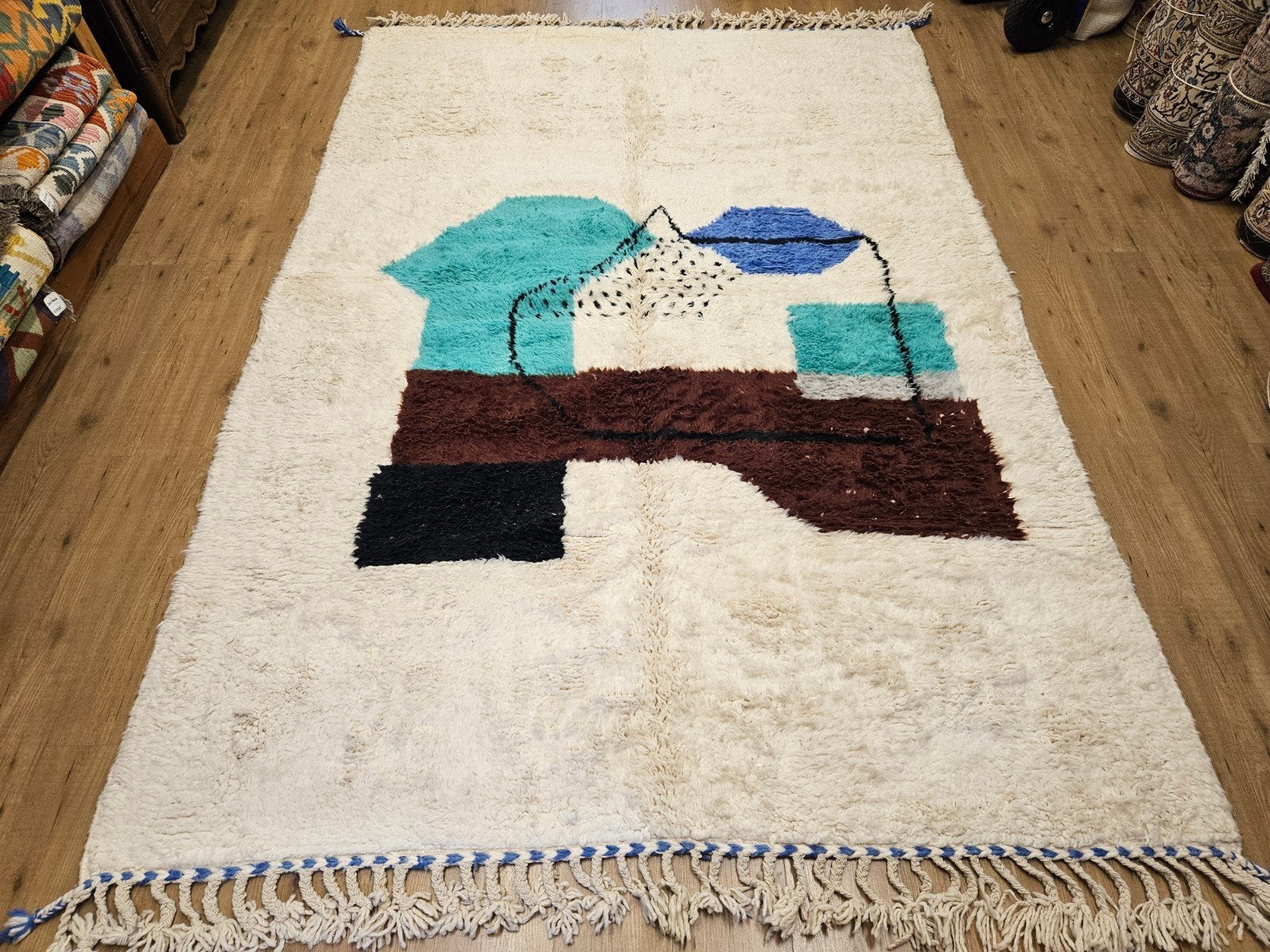 Handgeknoopt oosters tapijt beni mrirt 292x200, Huis en Inrichting, Info@SlatsAntiek.nl, Ophalen of Verzenden, 200 cm of meer