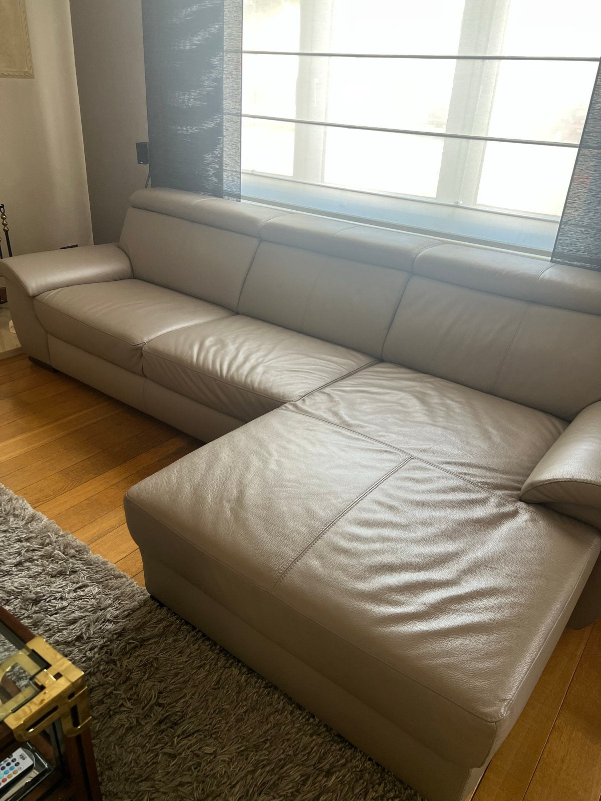 Comfortabele leren hoekbank - Zo goed als nieuw, Ophalen, 250 tot 300 cm, 100 tot 125 cm, Hoekbank