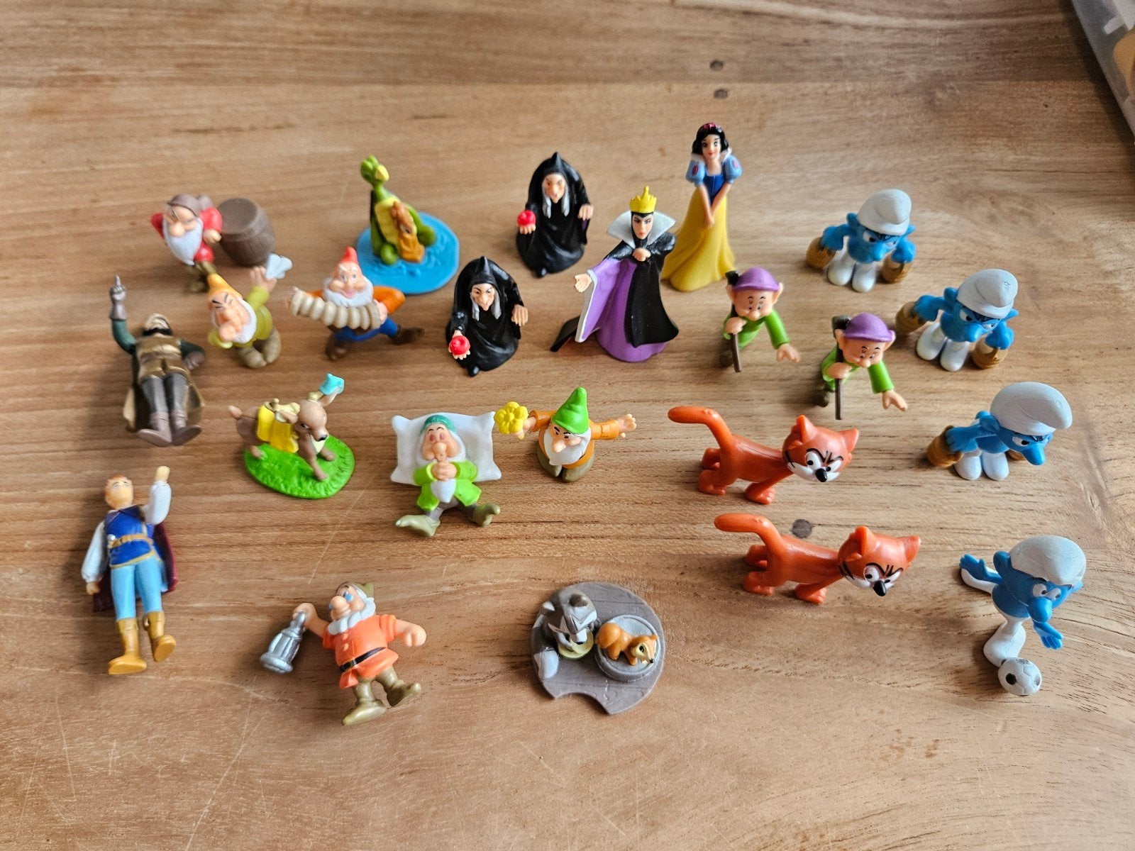 Diverse Disney en Smurfen figuren, Ophalen of Verzenden, Gebruikt