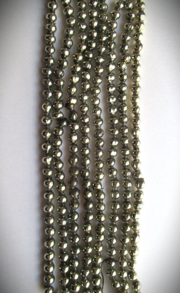 Kerstketting Glas~Antieke Glazen Ketting 2x~totaal 183 cm, Ophalen of Verzenden, Gebruikt