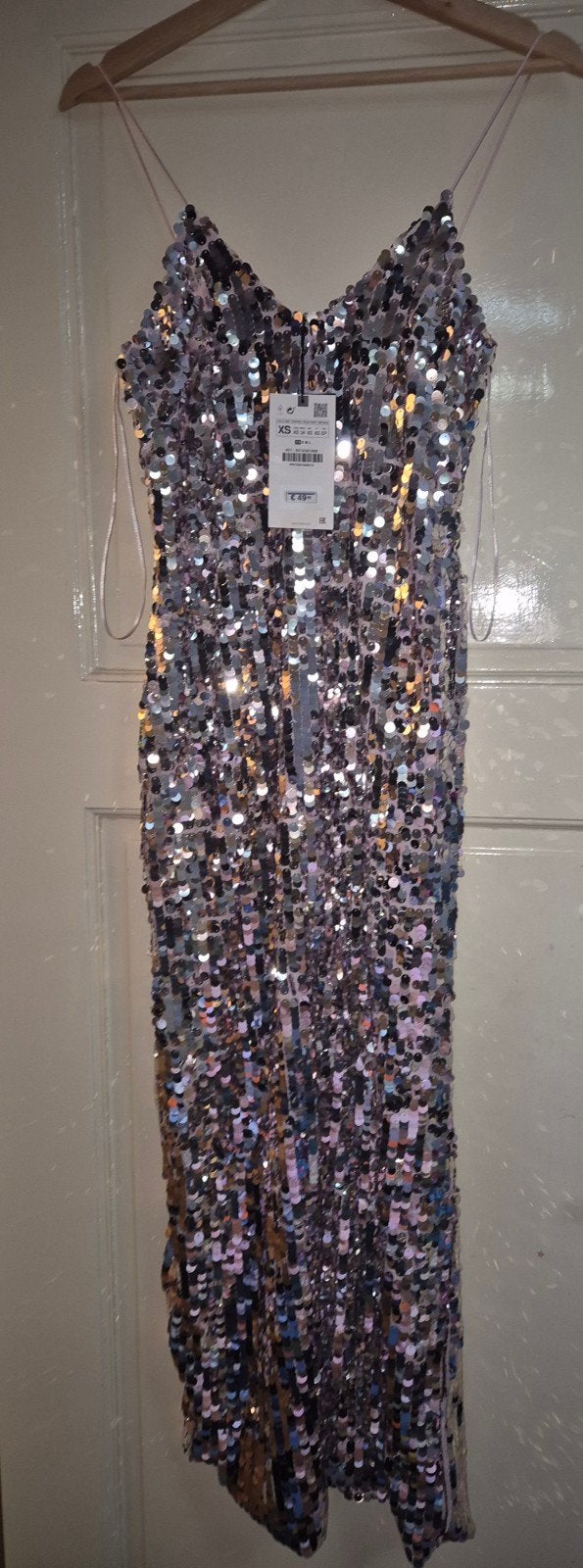 Zara paillettenjurk – XS – Nieuw met kaartje, Ophalen of Verzenden, Nieuw, Maat 34 (XS) of kleiner, Roze