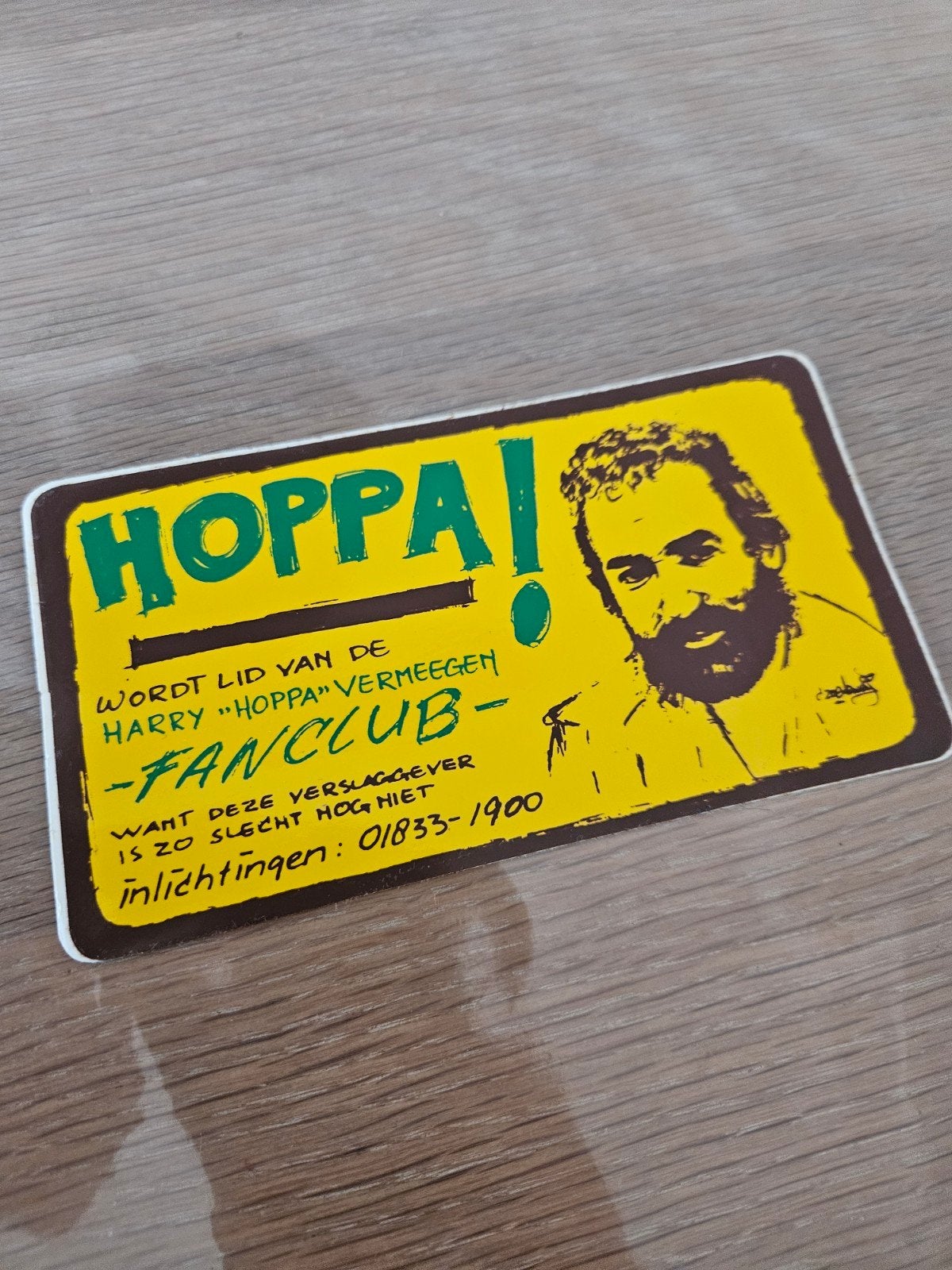 Harry Vermeegen sticker, Ophalen of Verzenden